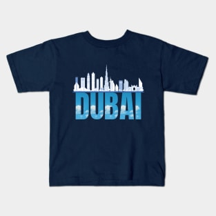 Skyline Serenity: Dubai Kids T-Shirt